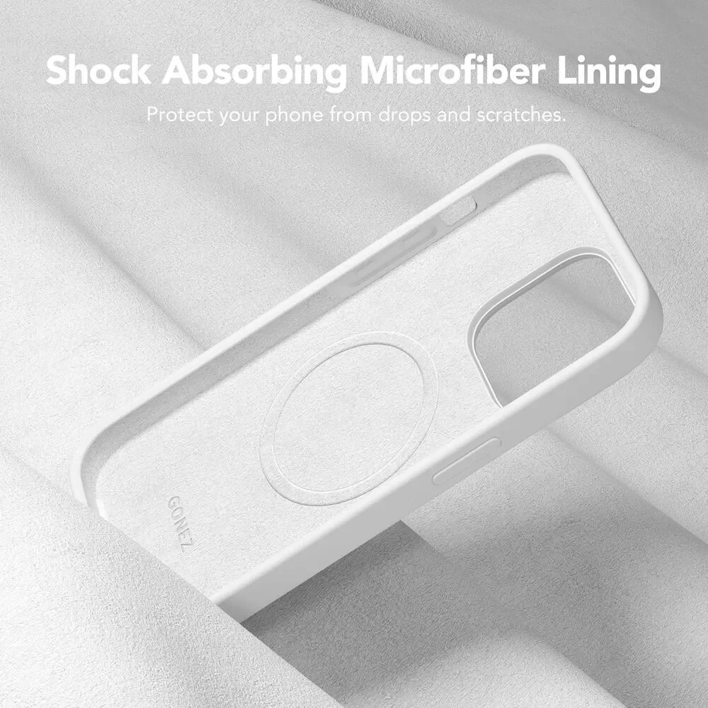 iPhone 14 Pro Case, Compatible w/ Magsafe, 2 Screen & Lens Protectors, White